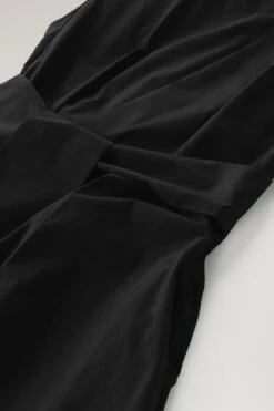 Woolrich Vestito Midi In Popeline Di Puro Cotone - Donna - Nero -Offerta Economica Vestiario CFWWDR0100FRUT3027 100 2