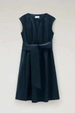 Woolrich Vestito Midi In Popeline Di Puro Cotone - Donna - Blu -Offerta Economica Vestiario CFWWDR0100FRUT3027 3989 4