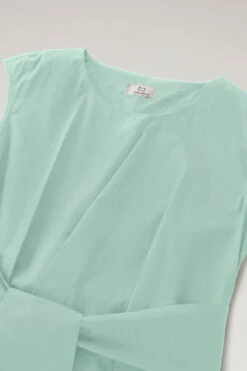 Woolrich Vestito Midi In Popeline Di Puro Cotone - Donna - Verde -Offerta Economica Vestiario CFWWDR0100FRUT3027 6585 5