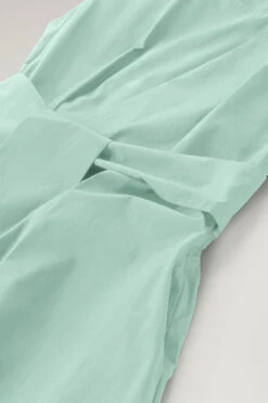 Woolrich Vestito Midi In Popeline Di Puro Cotone - Donna - Verde -Offerta Economica Vestiario CFWWDR0100FRUT3027 6585 6