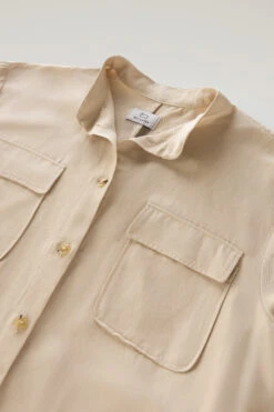 Woolrich Vestito Utility In Misto Lino - Donna - Beige 15 Woolrich Vestito Utility In Misto Lino - Donna - Beige -Offerta Economica Vestiario CFWWDR0112FRUT3043 8925 5