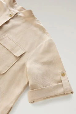 Woolrich Vestito Utility In Misto Lino - Donna - Beige 16 Woolrich Vestito Utility In Misto Lino - Donna - Beige -Offerta Economica Vestiario CFWWDR0112FRUT3043 8925 6