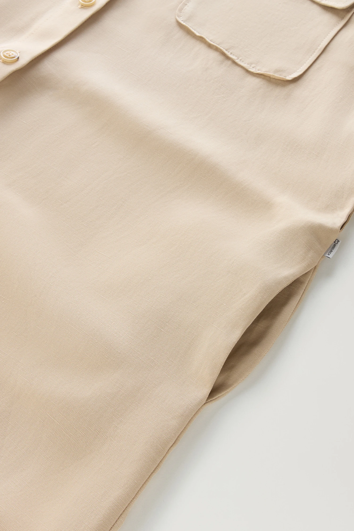 Woolrich Vestito Utility In Misto Lino - Donna - Beige 10 Woolrich Vestito Utility In Misto Lino - Donna - Beige - immagine 8