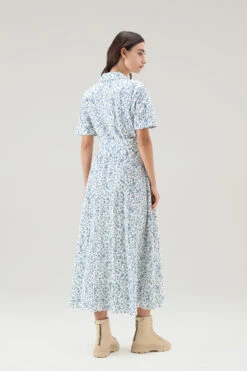 Woolrich Vestito Chemisier Lungo In Puro Cotone - Donna - Bianco -Offerta Economica Vestiario CFWWDR0121FRUT3364 8743 2