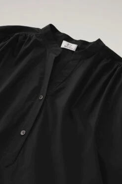 Woolrich Vestito Corto In Popeline Di Puro Cotone Con Pinces - Donna - Nero -Offerta Economica Vestiario CFWWDR0132FRUT3027 100 5