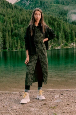 Woolrich Vestito In Nylon Crinkle Ripstop Con Motivo Camouflage - Donna - Verde -Offerta Economica Vestiario CFWWDR0136FRUT3355 6909 10