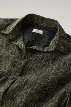 Woolrich Vestito In Nylon Crinkle Ripstop Con Motivo Camouflage - Donna - Verde -Offerta Economica Vestiario CFWWDR0136FRUT3355 6909 5