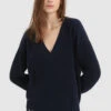 Woolrich Maglia Con Scollo A V In Morbido Cotone - Donna - Blu 1 Woolrich Maglia Con Scollo A V In Morbido Cotone - Donna - Blu -Offerta Economica Vestiario CFWWKN0158FRUF0606 3989