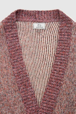 Woolrich Cardigan Misto Lino E Cotone Con Dettagli In Contrasto - Donna - Rosso 14 Woolrich Cardigan Misto Lino E Cotone Con Dettagli In Contrasto - Donna - Rosso -Offerta Economica Vestiario CFWWKN0172FRUF0607 5405 4