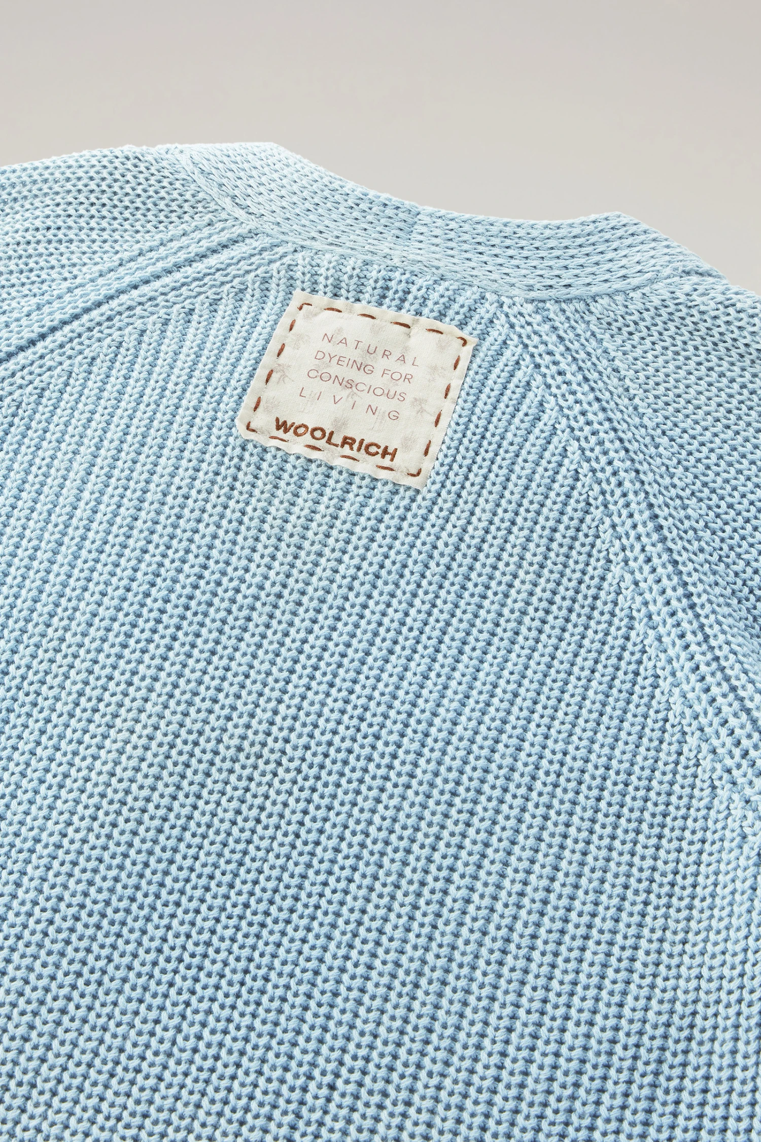 Woolrich Cardigan In Puro Cotone Tinto In Capo Naturalmente - Donna - Blu 11 Woolrich Cardigan In Puro Cotone Tinto In Capo Naturalmente - Donna - Blu - immagine 9