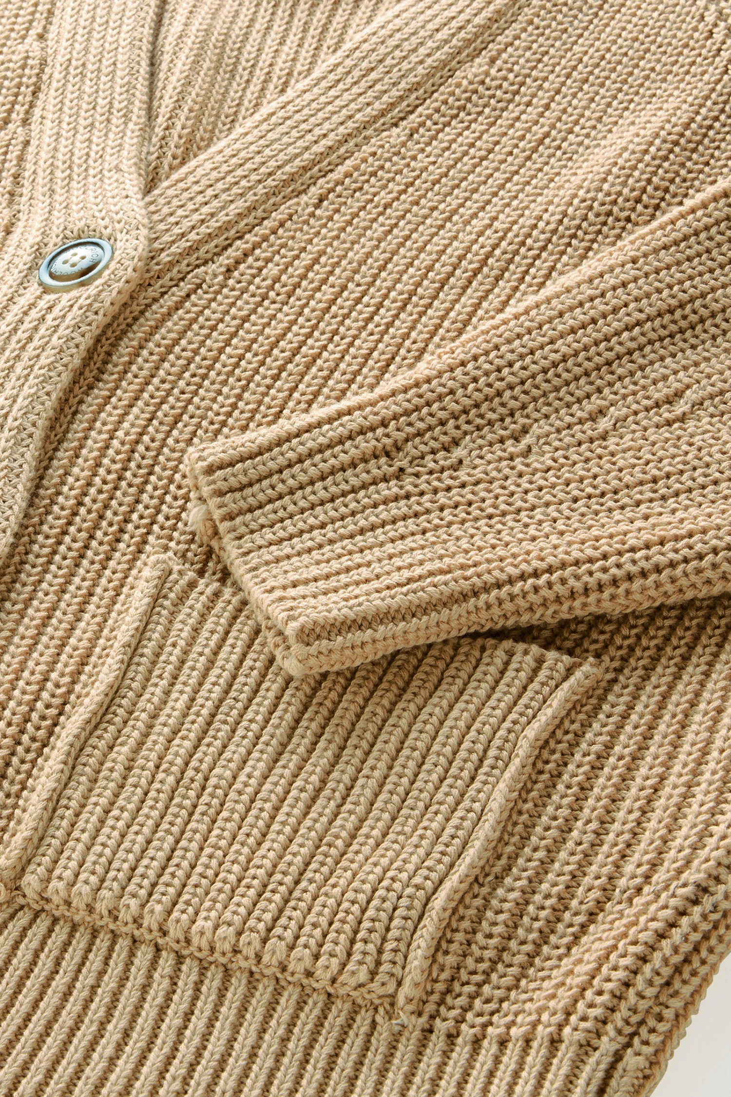 Woolrich Cardigan In Puro Cotone Tinto In Capo Naturalmente - Donna - Bianco 9 Woolrich Cardigan In Puro Cotone Tinto In Capo Naturalmente - Donna - Bianco - immagine 7