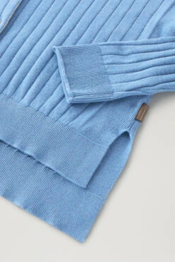 Woolrich Cardigan In Puro Cotone A Coste Larghe - Donna - Blu 15 Woolrich Cardigan In Puro Cotone A Coste Larghe - Donna - Blu -Offerta Economica Vestiario CFWWKN0224FRUF0615 31089 6