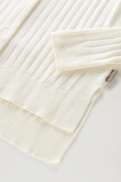 Woolrich Cardigan In Puro Cotone A Coste Larghe - Donna - Bianco 17 Woolrich Cardigan In Puro Cotone A Coste Larghe - Donna - Bianco -Offerta Economica Vestiario CFWWKN0224FRUF0615 8041 6