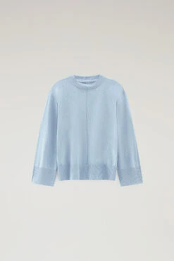 Woolrich Maglia Girocollo In Misto Cotone E Cashmere - Donna - Blu 13 Woolrich Maglia Girocollo In Misto Cotone E Cashmere - Donna - Blu -Offerta Economica Vestiario CFWWKN0225FRUF0688 31071 4