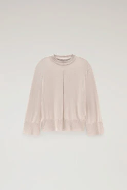 Woolrich Maglia Girocollo In Misto Cotone E Cashmere - Donna - Beige -Offerta Economica Vestiario CFWWKN0225FRUF0688 824 4