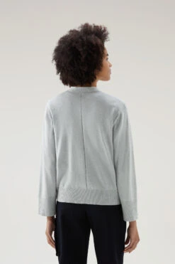 Woolrich Cardigan In Misto Cotone E Cashmere - Donna - Grigio -Offerta Economica Vestiario CFWWKN0226FRUF0688 117 2