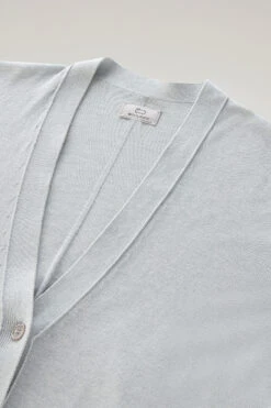 Woolrich Cardigan In Misto Cotone E Cashmere - Donna - Grigio -Offerta Economica Vestiario CFWWKN0226FRUF0688 117 5