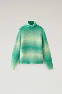 Woolrich Maglione A Collo Alto Dégradé In Misto Alpaca - Donna - Verde 14 Woolrich Maglione A Collo Alto Dégradé In Misto Alpaca - Donna - Verde -Offerta Economica Vestiario CFWWKN0232FRUF0695 600 4