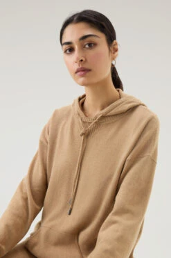 Woolrich Maglia In Misto Lana E Cashmere Con Cappuccio - Donna - Marrone -Offerta Economica Vestiario CFWWKN0246FRUF0603 7391 3