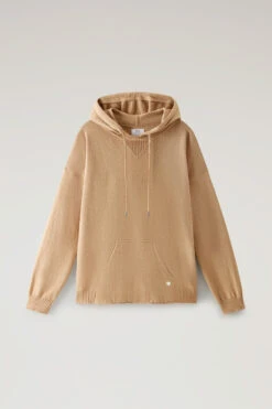 Woolrich Maglia In Misto Lana E Cashmere Con Cappuccio - Donna - Marrone -Offerta Economica Vestiario CFWWKN0246FRUF0603 7391 4