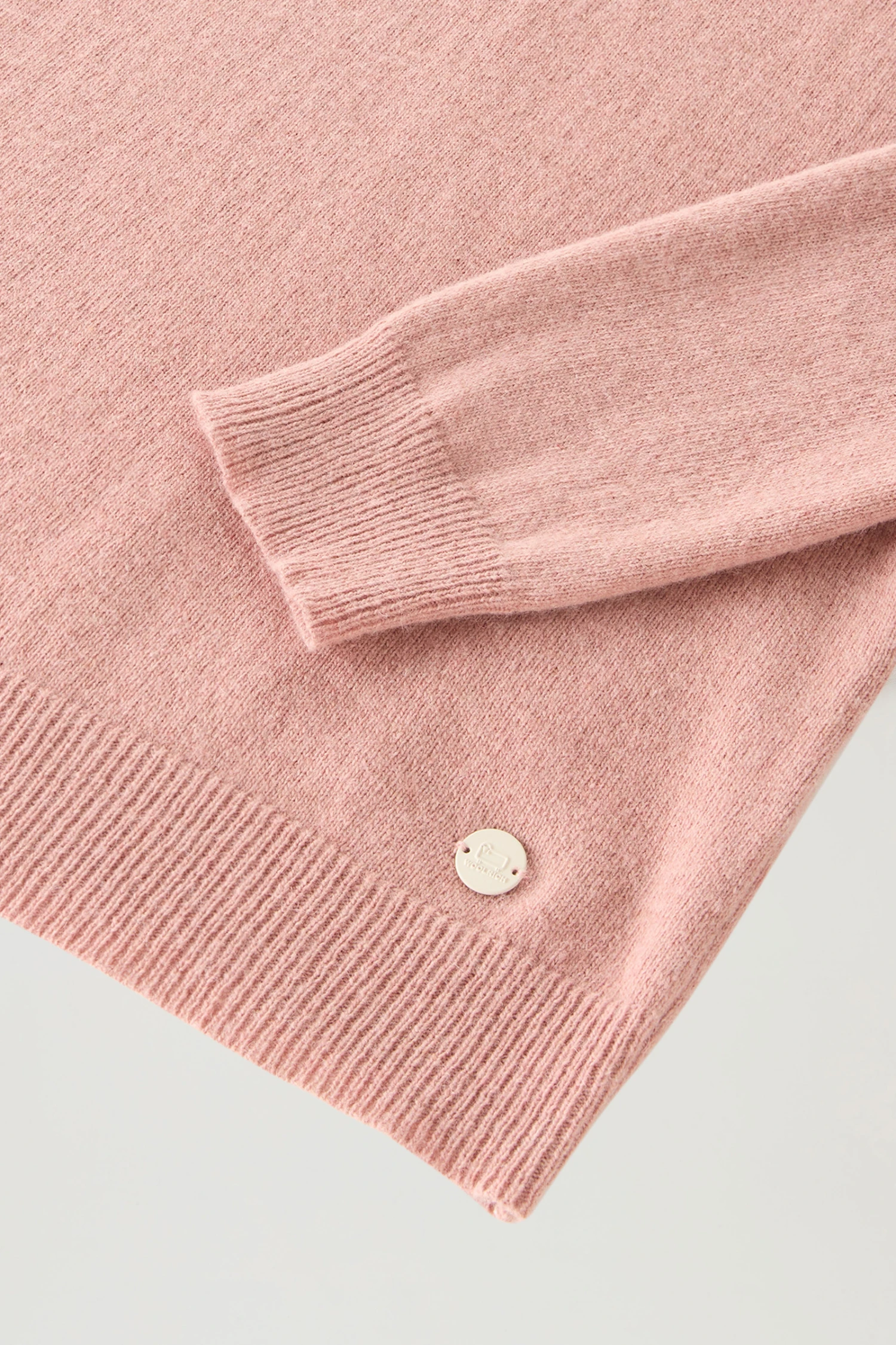 Woolrich Maglione A Collo Alto In Misto Lana E Cashmere - Donna - Rosa 9 Woolrich Maglione A Collo Alto In Misto Lana E Cashmere - Donna - Rosa - immagine 7