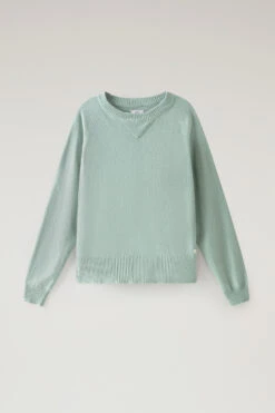 Woolrich Maglia Girocollo In Misto Lana E Cashmere - Donna - Verde 14 Woolrich Maglia Girocollo In Misto Lana E Cashmere - Donna - Verde -Offerta Economica Vestiario CFWWKN0253FRUF0603 1222 4