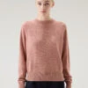 Woolrich Maglia Girocollo In Misto Lana E Cashmere - Donna - Rosa -Offerta Economica Vestiario CFWWKN0253FRUF0603 4385