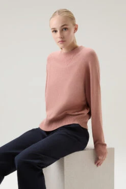 Woolrich Maglia Girocollo In Misto Lana E Cashmere - Donna - Rosa 13 Woolrich Maglia Girocollo In Misto Lana E Cashmere - Donna - Rosa -Offerta Economica Vestiario CFWWKN0253FRUF0603 4385 3
