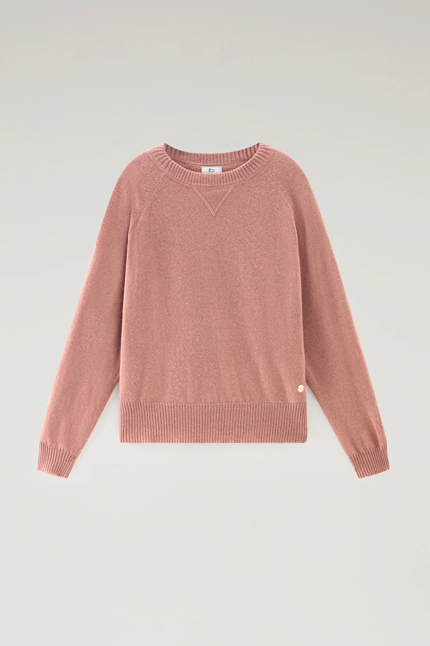 Woolrich Maglia Girocollo In Misto Lana E Cashmere - Donna - Rosa 7 Woolrich Maglia Girocollo In Misto Lana E Cashmere - Donna - Rosa - immagine 5