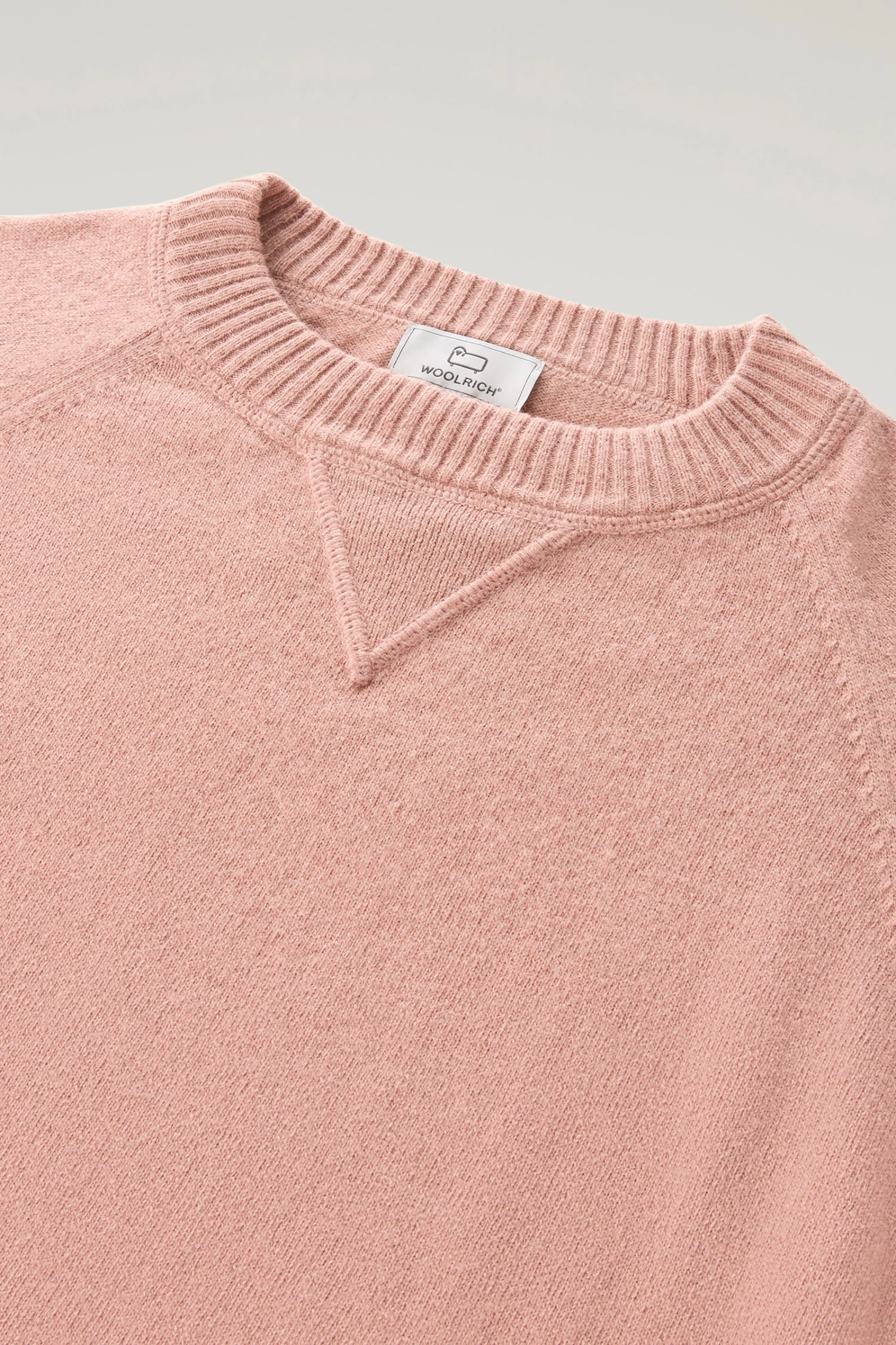 Woolrich Maglia Girocollo In Misto Lana E Cashmere - Donna - Rosa 8 Woolrich Maglia Girocollo In Misto Lana E Cashmere - Donna - Rosa - immagine 6