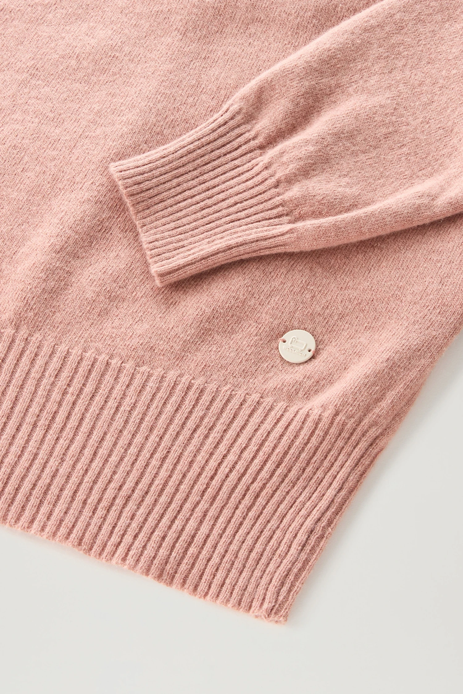 Woolrich Maglia Girocollo In Misto Lana E Cashmere - Donna - Rosa 9 Woolrich Maglia Girocollo In Misto Lana E Cashmere - Donna - Rosa - immagine 7
