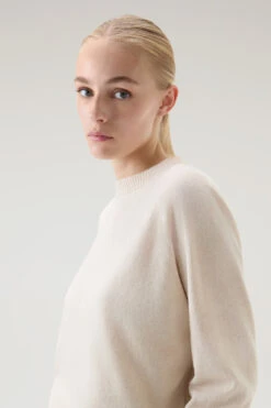 Woolrich Maglia Girocollo In Misto Lana E Cashmere - Donna - Bianco 13 Woolrich Maglia Girocollo In Misto Lana E Cashmere - Donna - Bianco -Offerta Economica Vestiario CFWWKN0253FRUF0603 8743 3