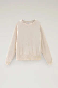 Woolrich Maglia Girocollo In Misto Lana E Cashmere - Donna - Bianco 14 Woolrich Maglia Girocollo In Misto Lana E Cashmere - Donna - Bianco -Offerta Economica Vestiario CFWWKN0253FRUF0603 8743 4