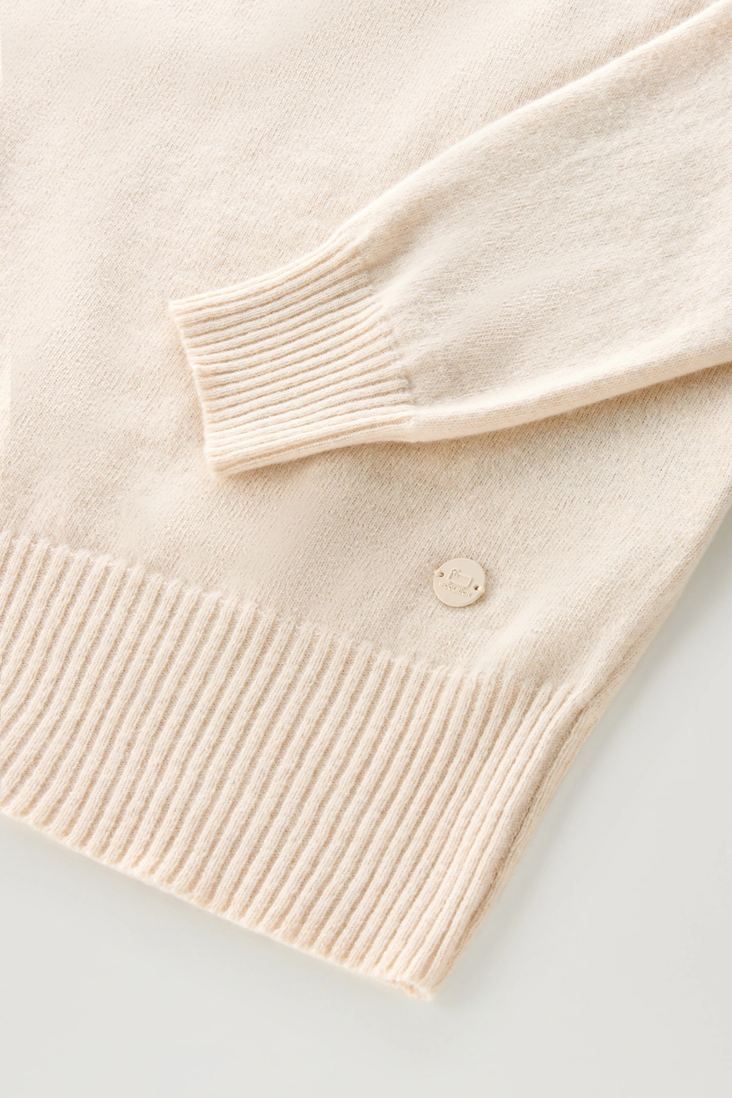 Woolrich Maglia Girocollo In Misto Lana E Cashmere - Donna - Bianco 9 Woolrich Maglia Girocollo In Misto Lana E Cashmere - Donna - Bianco - immagine 7