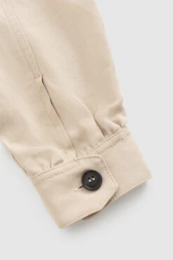 Woolrich Giacca Camicia Outdoor In Misto Lino - Donna - Beige -Offerta Economica Vestiario CFWWOS0057FRUT3043 8925 6