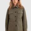 Woolrich Giacca Camicia In Cotone Elasticizzato - Donna - Verde -Offerta Economica Vestiario CFWWOS0060FRUT3028 6291