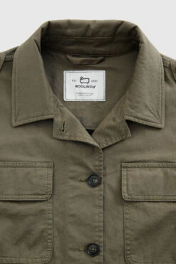Woolrich Giacca Camicia In Cotone Elasticizzato - Donna - Verde -Offerta Economica Vestiario CFWWOS0060FRUT3028 6291 4