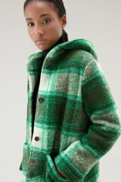 Woolrich Cappotto Gentry In Misto Lana Con Cappuccio - Donna - Verde 14 Woolrich Cappotto Gentry In Misto Lana Con Cappuccio - Donna - Verde -Offerta Economica Vestiario CFWWOS0090FRUT3155 6541 3
