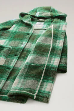 Woolrich Cappotto Gentry In Misto Lana Con Cappuccio - Donna - Verde 19 Woolrich Cappotto Gentry In Misto Lana Con Cappuccio - Donna - Verde -Offerta Economica Vestiario CFWWOS0090FRUT3155 6541 8