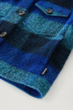 Woolrich Giacca A Camicia Con Frange In Misto Lana E Alpaca - Donna - Blu -Offerta Economica Vestiario CFWWOS0092FRUT3494 3982 7