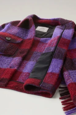 Woolrich Giacca A Camicia Con Frange In Misto Lana E Alpaca - Donna - Lilla 21 Woolrich Giacca A Camicia Con Frange In Misto Lana E Alpaca - Donna - Lilla -Offerta Economica Vestiario CFWWOS0092FRUT3494 4390 9