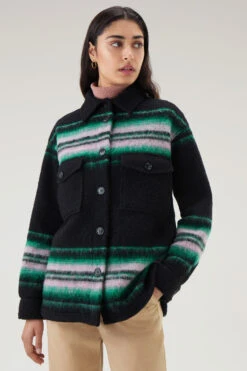 Woolrich Giacca A Camicia Gentry In Misto Lana - Donna - Nero -Offerta Economica Vestiario CFWWOS0100FRUT3610 1514 3