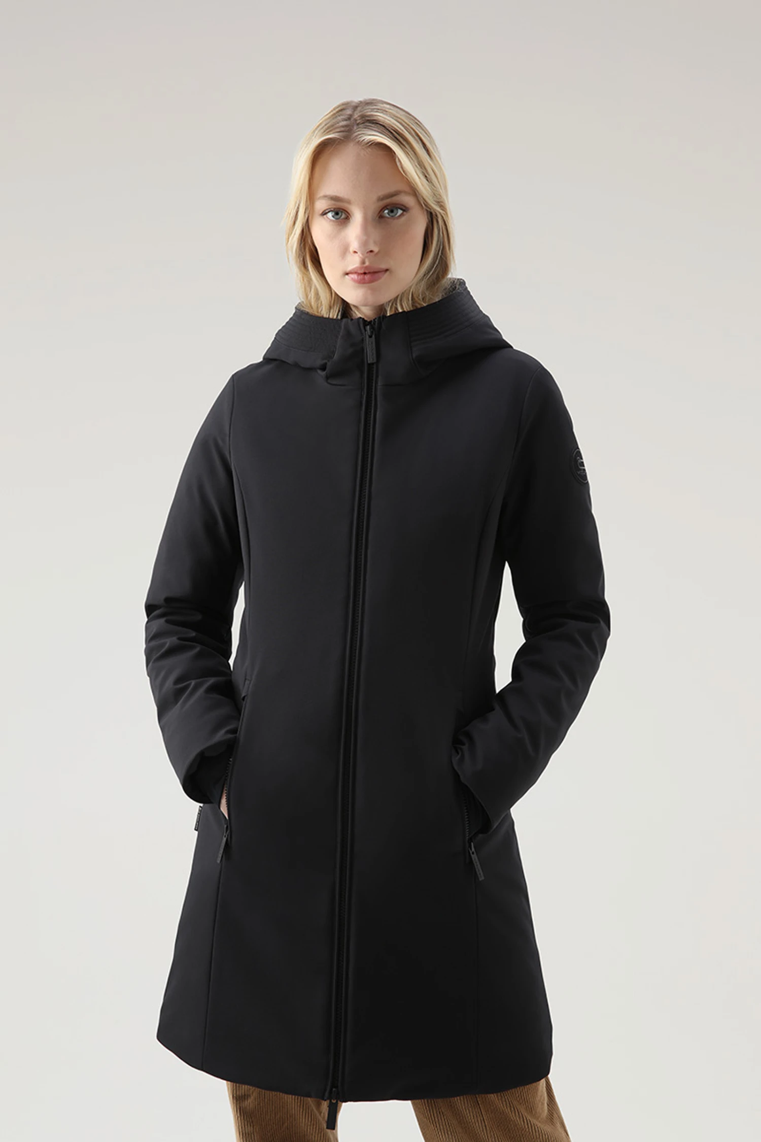 Woolrich Firth Parka In Softshell - Donna - Nero 3 Woolrich Firth Parka In Softshell - Donna - Nero