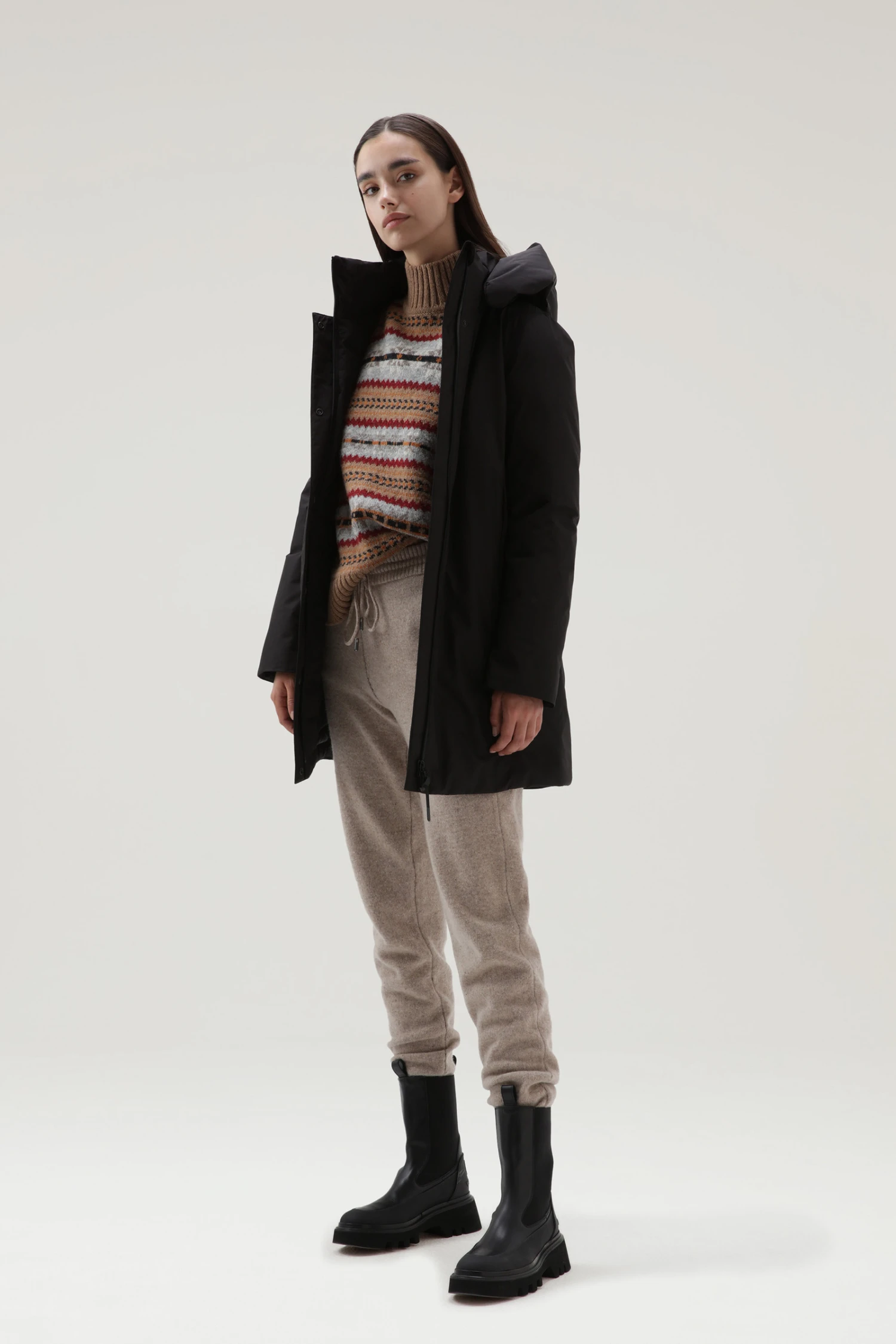 Woolrich Marshall Parka Impermeabile In GORE-TEX - Donna - Nero 4 Woolrich Marshall Parka Impermeabile In GORE-TEX - Donna - Nero - immagine 2