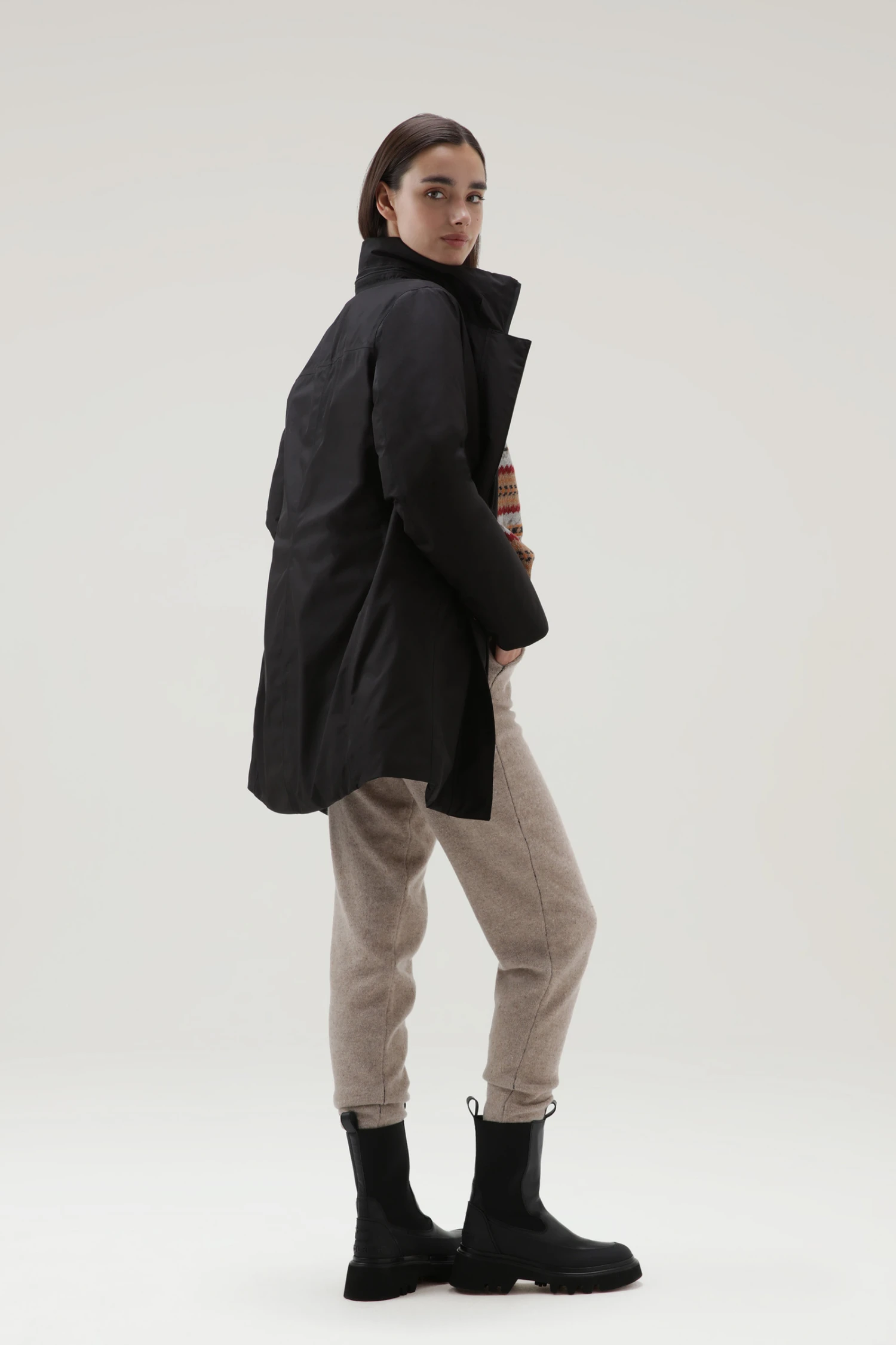 Woolrich Marshall Parka Impermeabile In GORE-TEX - Donna - Nero 6 Woolrich Marshall Parka Impermeabile In GORE-TEX - Donna - Nero - immagine 4