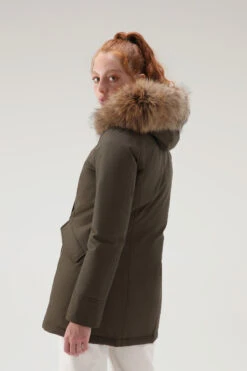 Woolrich Arctic Parka In Ramar Cloth Con Pelliccia Removibile - Donna - Verde -Offerta Economica Vestiario CFWWOU0538FRUT0001 DAG 2