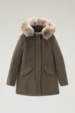 Woolrich Arctic Parka In Ramar Cloth Con Pelliccia Removibile - Donna - Verde -Offerta Economica Vestiario CFWWOU0538FRUT0001 DAG 4