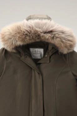 Woolrich Arctic Parka In Ramar Cloth Con Pelliccia Removibile - Donna - Verde -Offerta Economica Vestiario CFWWOU0538FRUT0001 DAG 5