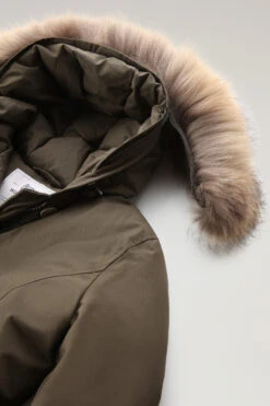 Woolrich Arctic Parka In Ramar Cloth Con Pelliccia Removibile - Donna - Verde -Offerta Economica Vestiario CFWWOU0538FRUT0001 DAG 6