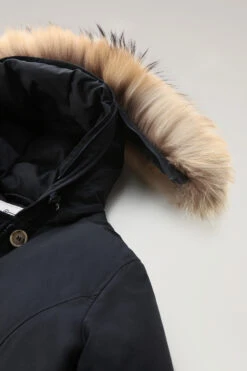 Woolrich Arctic Parka In Ramar Cloth Con Pelliccia Removibile - Donna - Blu -Offerta Economica Vestiario CFWWOU0538FRUT0001 DKN 6